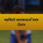 ক্রিকেট অ্যাকাডেমি তথ্য Quiz