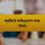 ক্রিকেট ফাউন্ডেশন তথ্য Quiz