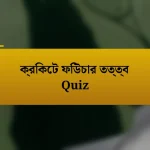 ক্রিকেট ফিউচার তত্ত্ব Quiz